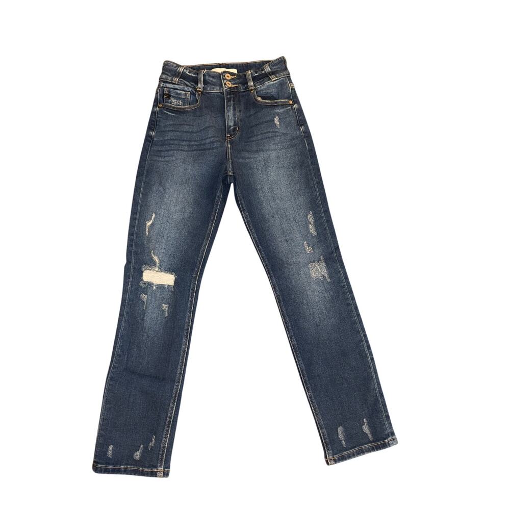 Kancan women’s straight leg distressed jeans size 5/26